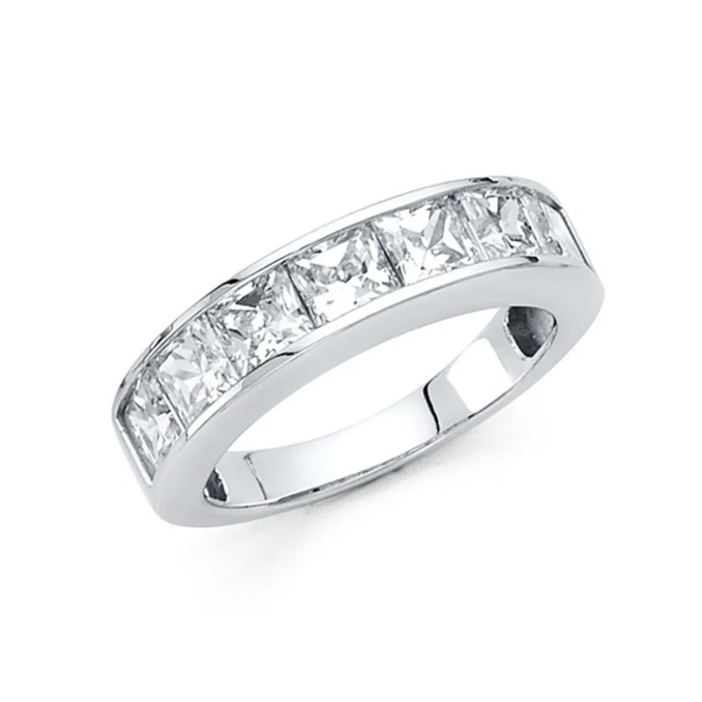 14k White Gold 4mm, Wedding band